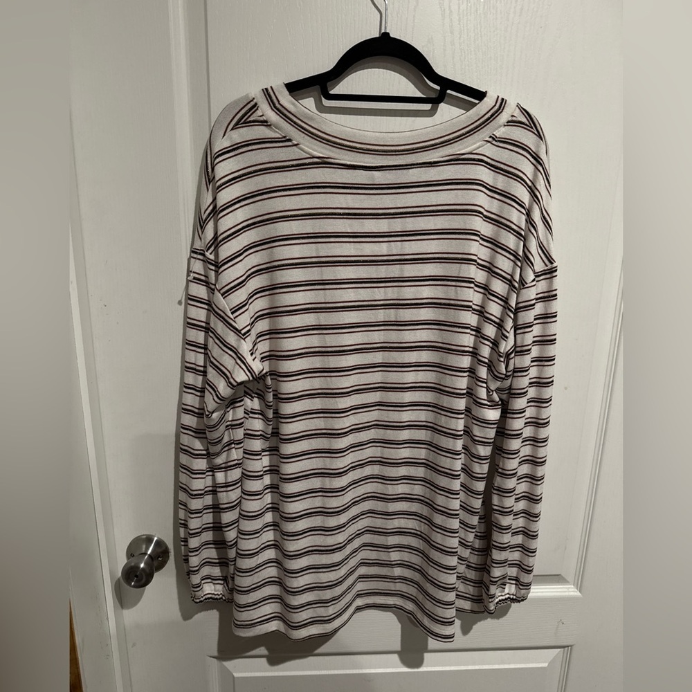 Lane Bryant V-Neck Striped Top - Picture 4 of 4